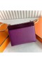 Verrou Tocco di formaggio di capra & Alligatore Coccodrillo N5 Gallone viola l'Hardware in Argento 17.5 cm Completo fatto a Mano Phw