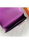 Verrou Tocco di formaggio di capra & Alligatore Coccodrillo N5 Gallone viola l'Hardware in Argento 17.5 cm Completo fatto a Mano Phw