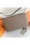 Borse Constance elan Epsom Ck18 Etoupe Grigio Hardware Oro 23cm Pieno fatto a Mano Ghw