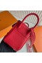 Mini Lindy Clemence S5 Pomodoro rosso, Oro Hardware 19cm Pieno fatto a Mano Ghw