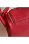 Mini Lindy Clemence S5 Pomodoro rosso, Oro Hardware 19cm Pieno fatto a Mano Ghw