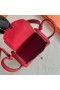 Mini Lindy Clemence S5 Pomodoro rosso, Oro Hardware 19cm Pieno fatto a Mano Ghw