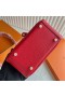 Mini Lindy Clemence S5 Pomodoro rosso, Oro Hardware 19cm Pieno fatto a Mano Ghw