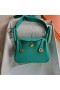Borse Mini Lindy Clemence U1 verde di Verona Hardware Oro 19cm Pieno fatto a Mano Ghw