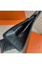 Birkin Alligatore Coccodrillo Ck76 Profondo Mare Blu Argento Hardware 25cm Pieno fatto a Mano Phw