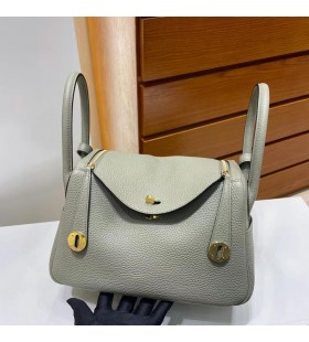 Lindy Clemence Q1 Luce verde Hardware Oro 26cm Pieno fatto a Mano