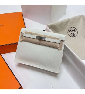 Kelly danse Evercolor 01 Bianco Puro Argento Hardware Phw 22cm Pieno fatto a Mano