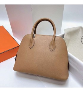 Bolide Evercolor 0M khaki & X9 malva viola Argento Hardware Phw 25cm Pieno fatto a Mano