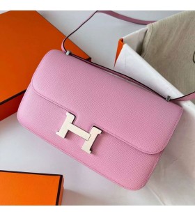 Constance Elan Epsom X9 malva viola Argento Hardware Phw 26cm Pieno fatto a Mano