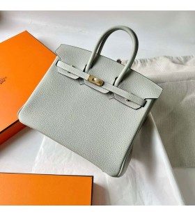 Birkin Togo 0V Cristal Grey Gold Hardware 25cm Full Handmade Ghw