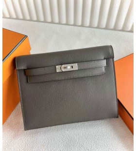 Kelly danse Evercolor 8F tinware grigio Argento Hardware 22cm Pieno fatto a Mano Phw