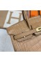 Birkinマットワニワニ0Mティ黄金色のハードウェアGhw25cm完全に手作り