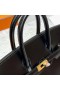 Birkin Boxcalf Ck89ブラックゴールドハードウェアGhw25cm完全に手作り