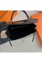 ケリーボックス革Ck89ブラックゴールドハードウェア25cm完全に手作りGhw