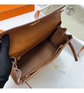 Kelly Barenia34Golden Brownï¼ˆã‚´ãƒ¼ãƒ«ãƒ‡ãƒ³ãƒ–ãƒ©ã‚¦ãƒ³ã‚´ãƒãƒ¼ãƒ‰ã‚¦ã‚§ã‚¢Ghw28cmå…¨ã«æ‰‹ä½œã‚Š