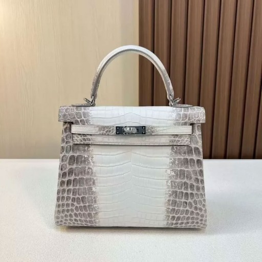 Kelly Porosus crocodile Himalaya Gold Hardware 25cm Full Handmade Ghw