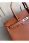 Birkin Barenia Golden Sølv Maskinvare PHW 35 cm Full Håndlaget