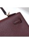 Kelly Epsom ck57 Bordeaux rød Rose gold Hardware 25 cm Full Håndlaget