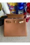 Kelly Togo Ck37 Golden brown Ghw Gull Hardware 25 cm Full Håndlaget