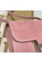 Constance Semsket Chamois T5 Rose Rosa Sølv Maskinvare 19cm Full Håndlaget