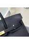 Birkin Madame Ck89 Black Gold Hardware Ghw 25 cm Full Håndlaget