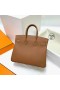 Birkin Togo Ck37 Golden Brown Silver Hardware Phw 25 cm Full Håndlaget