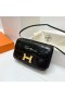 Constance elan skinnende porosus krokodille Ck89 Black Gold Hardware 26cm Full Håndlaget