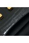 Constance elan skinnende porosus krokodille Ck89 Black Gold Hardware 26cm Full Håndlaget