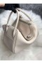 Lindy Clemence Ck10 Kremet Hvit Sølv Maskinvare 26cm Full Håndlaget Phw