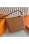 Constance Epsom Ck37 Golden Brown Silver Hardware 18cm Full Håndlaget Phw