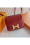 Constance Skinnende Boksen Ck55 Bordeaux red Gull Hardware 18cm Full Håndlaget Ghw