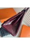 Birkin skinnende Alligator Krokodille F5 Bordeaux red Gull Hardware 25 cm Full Håndlaget Ghw