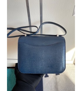 Constance Lizard Gem blå Sølv Maskinvare 18cm Full Håndlaget
