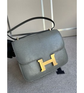Constance Lizard ck81 Gris T Gull Hardware GHW 18cm Full HÃ¥ndlaget