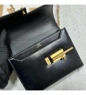 Verrou Boxcalf Ck89 Black Gold Hardware 17.5 cm Full Håndlaget
