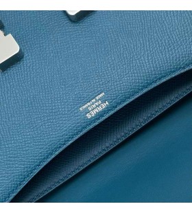 Constance elan Epsom W0 Vert Bosphore Sølv Maskinvare Phw 26cm Full Håndlaget