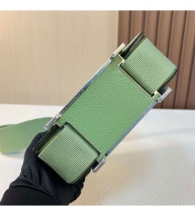 Poser Geta Chever i3 Avokado, grønne Sølv Maskinvare 20cm Full Håndlaget Phw