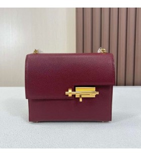 Verrou Chevre Ck55 Bordeaux red Gull Hardware 17.5 cm Full Håndlaget Ghw