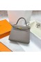 Okucia Kelly Togo M8 Griss Asphalte Gold Ghw 25 cm Całkowicie Ręcznie