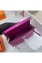 Mini-Kelly Pochette Swift L3 Różowo-Fioletowa Srebrne Okucia Phw 22 cm Całkowicie Ręcznie