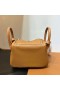 Mini Lindy Touch Swift & Matte Alligator Ck37 Golden Brown Silver Hardware 19cm Full Handmade Phw