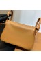 Mini Lindy Touch Swift & Matte Alligator Ck37 Golden Brown Silver Hardware 19cm Full Handmade Phw