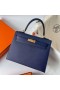Kelly Epsom Ck73 Gem Okucia Z Niebieskiego Złota 25 cm Całkowicie Ręcznie Ghw