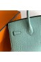 Birkin Sellier Matowy Aligator 6U Mięta zielona Złote Okucia 20 cm Całkowicie Ręcznie Ghw