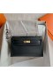 Mini-Kelly Pochette Swift Ck89 Okucia Z Czarnego ZÅota 25 cm CaÅkowicie RÄcznie Ghw