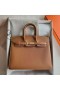 Birkin Sellier Epsom Ck37 Złoto-Brązowa Okucia ze Złota 25 cm Całkowicie Ręcznie Ghw