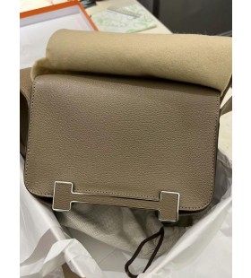 Geta Chevre Ck18 Etoupe Srebrne Okucia 20 cm Ca&Aring;&sbquo;kowicie R&Auml;&trade;cznie