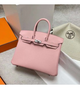 Birkin Swift 3Q Nowa RÃ³Å¼owo-Srebrne Okucia Phw 25 cm CaÅ‚kowicie RÄ™cznie