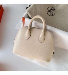 Mini-Bolid Chevre i2 Kremowo-Bia&Aring;e Srebrne Okucia Phw 19 cm Ca&Aring;kowicie R&Auml;cznie