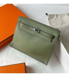 Kelly danse Evercolor V6 Jungle green Srebrne Okucia 22 cm CaÅ‚kowicie RÄ™cznie Phw